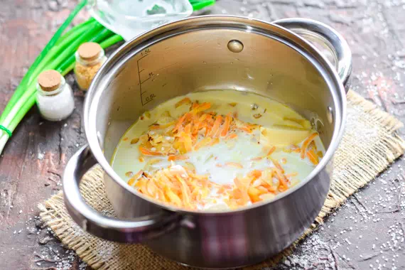 Крем-суп с креветками рецепт фото 6